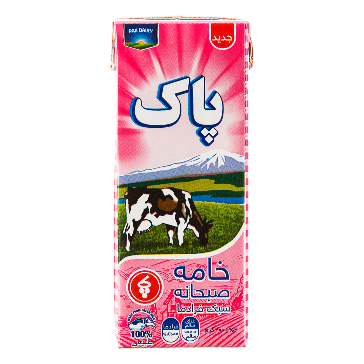 خامه استریل 27 درصد چربی 200 گرمی پاک