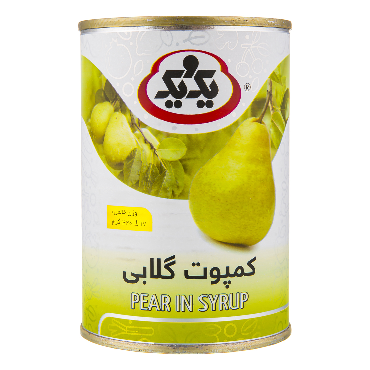 کمپوت گلابی 420 گرمی یک ویک