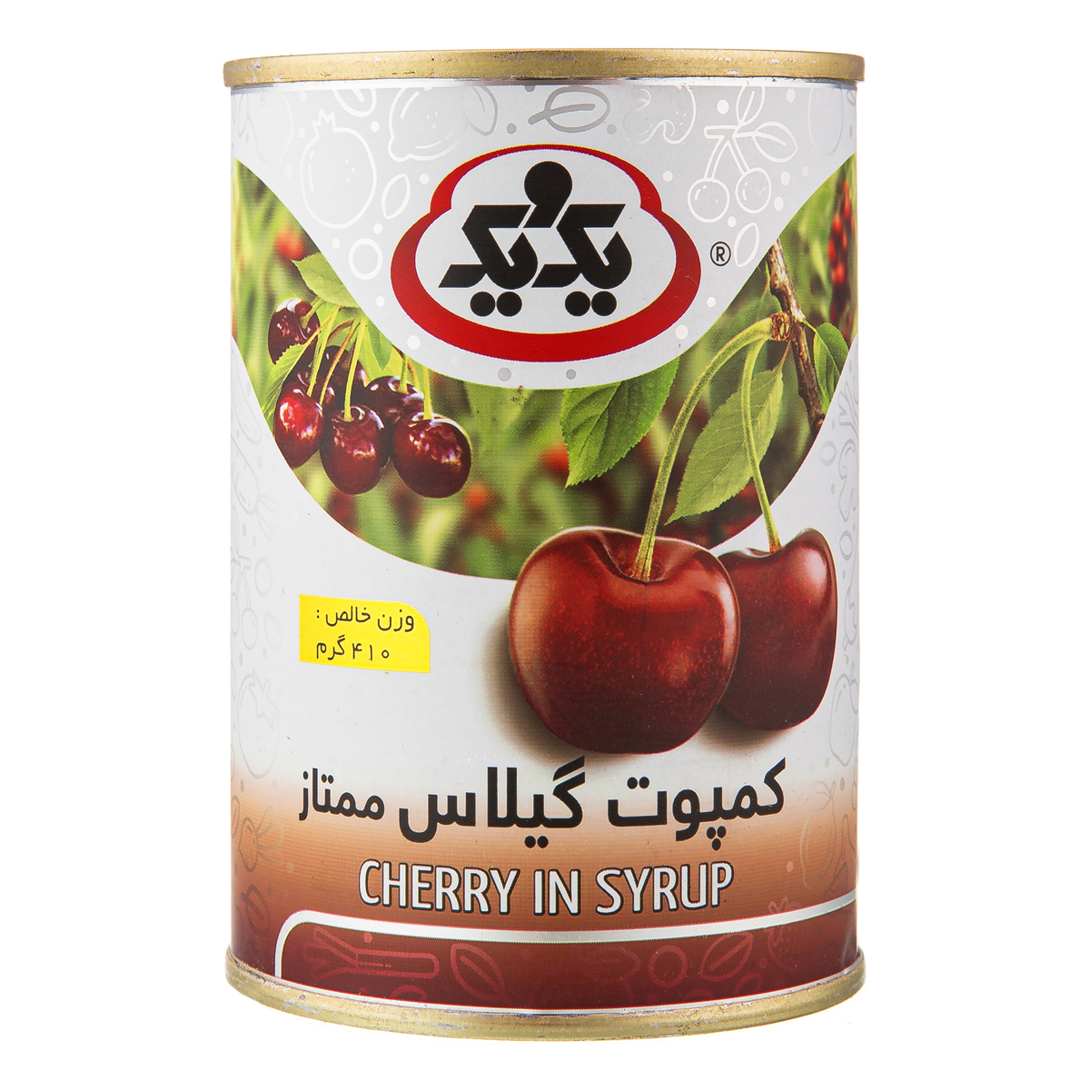 کمپوت گیلاس 410 گرمی یک ویک