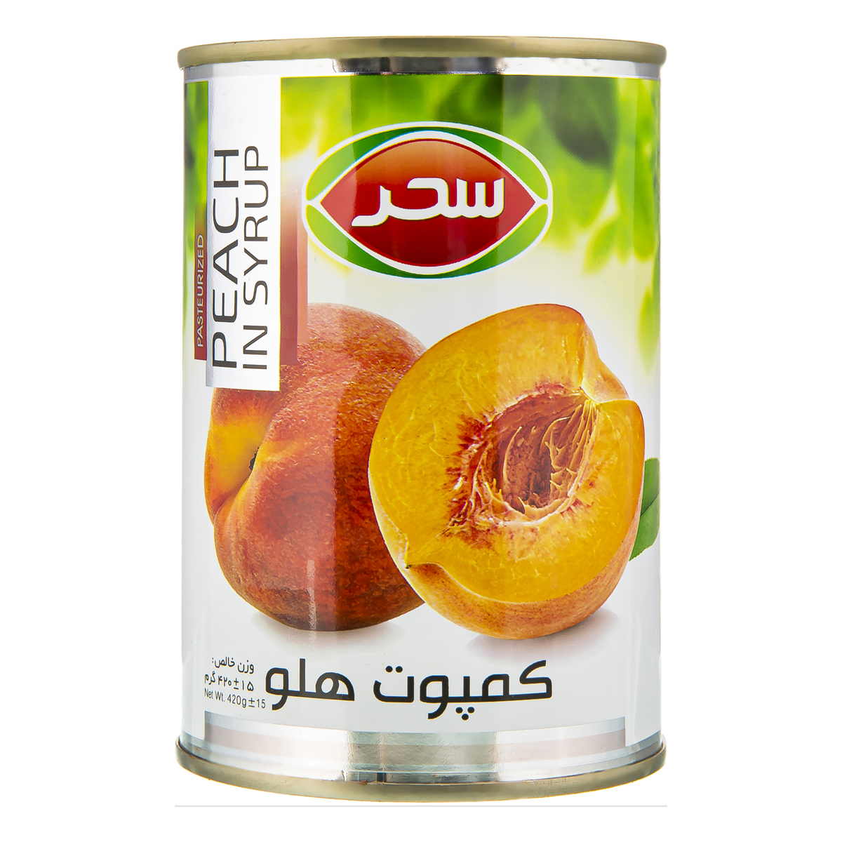 کمپوت هلو 420 گرمی سحر
