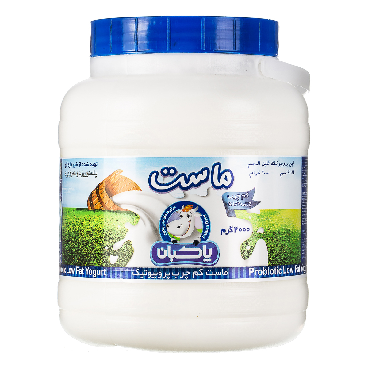 ماست کم چرب پروبیوتیک 2000 گرمی پاکبان