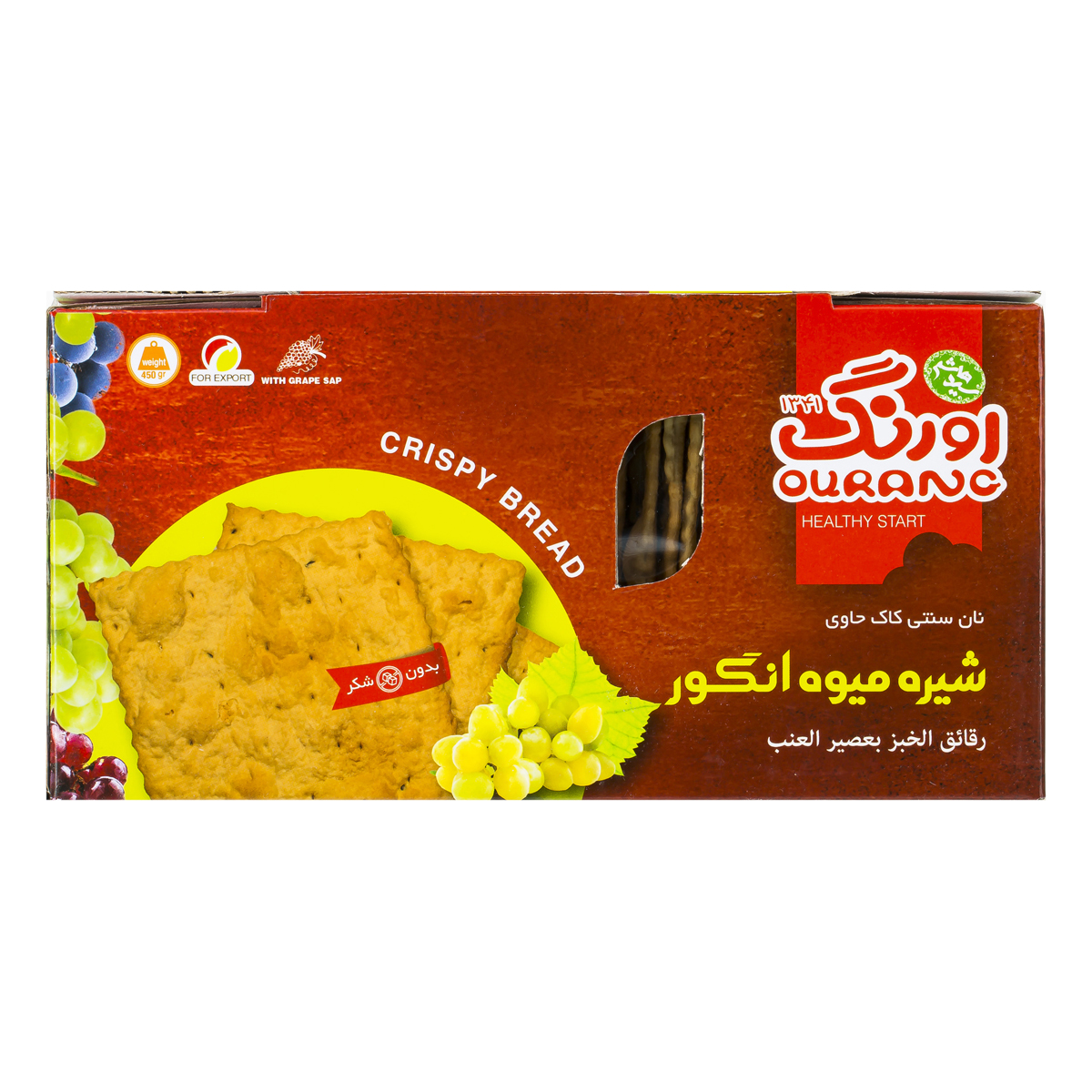 نان سنتی کاک حاوی شیره انگور 450 گرمی اورنگ
