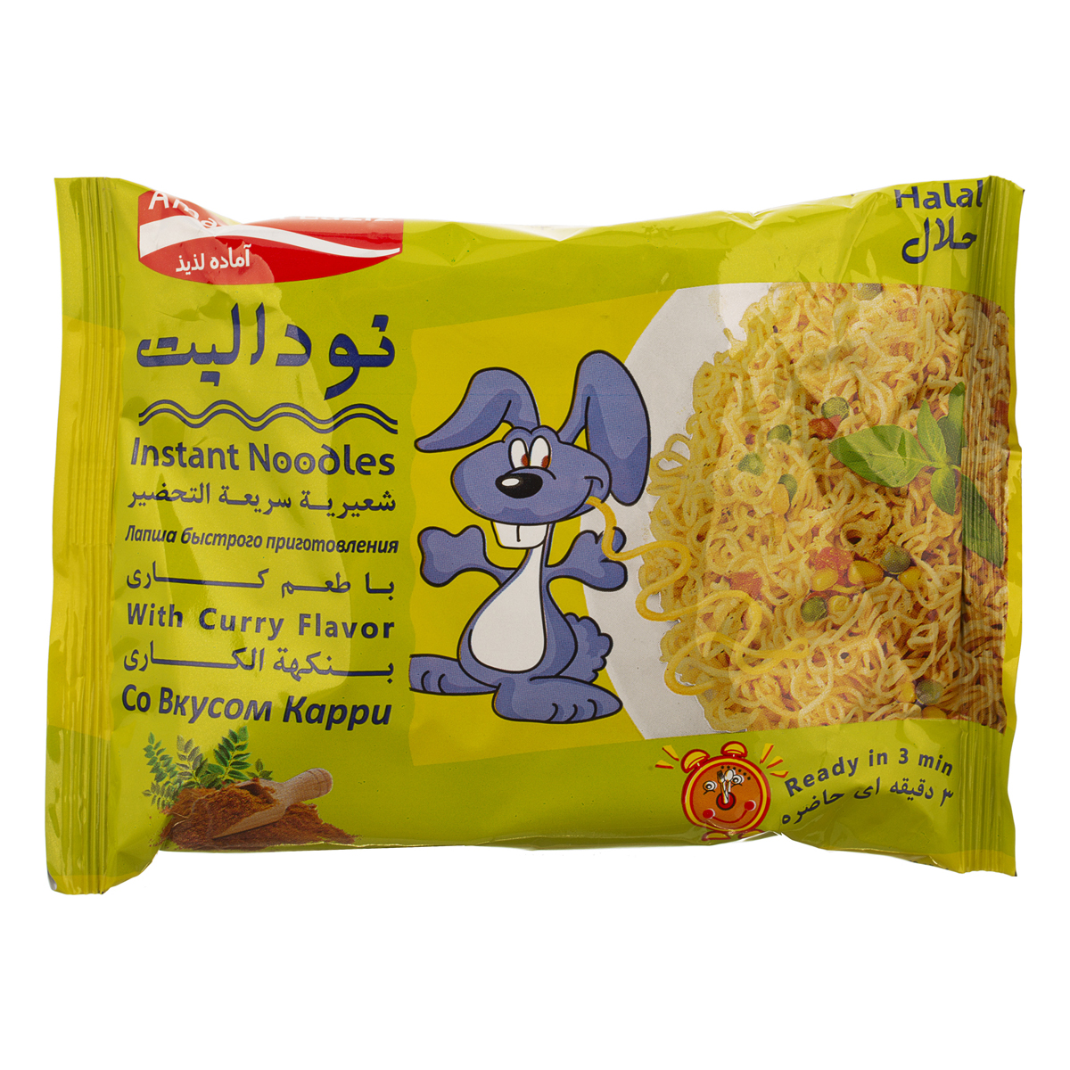 نودالیت با طعم کاری 75 گرمی آماده لذیذ