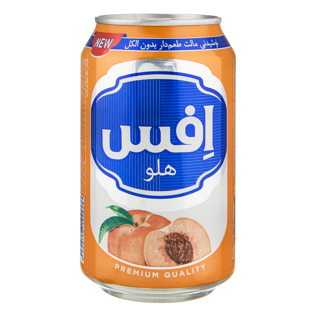 نوشیدنی مالت با طعم هلو بدون الکل 330 میلی لیتری افس
