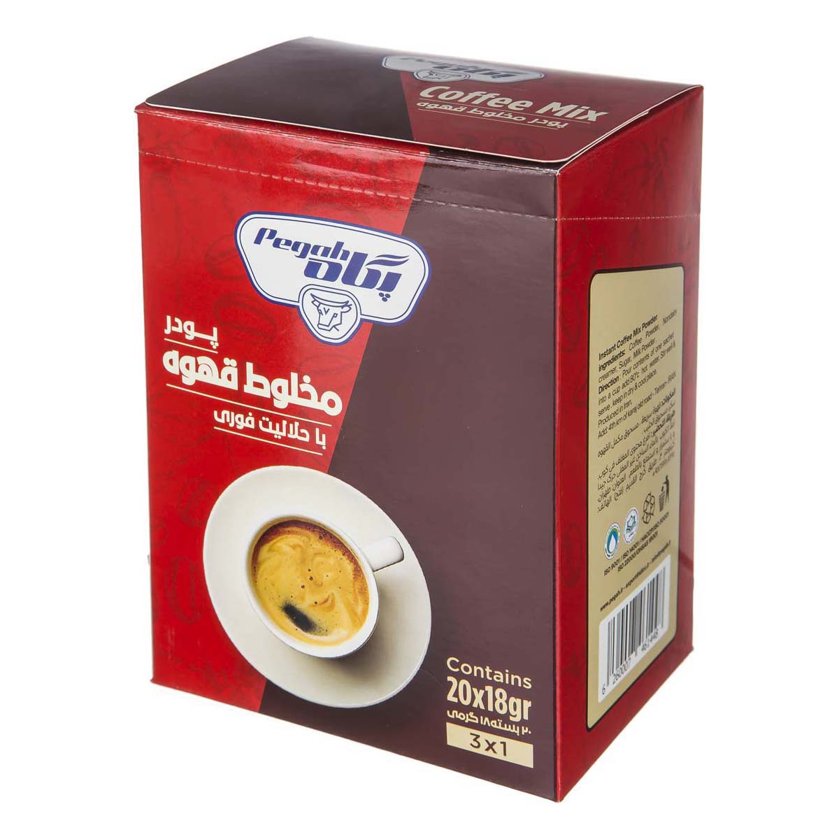 پودر مخلوط قهوه 20 عددی 360 گرمی پگاه