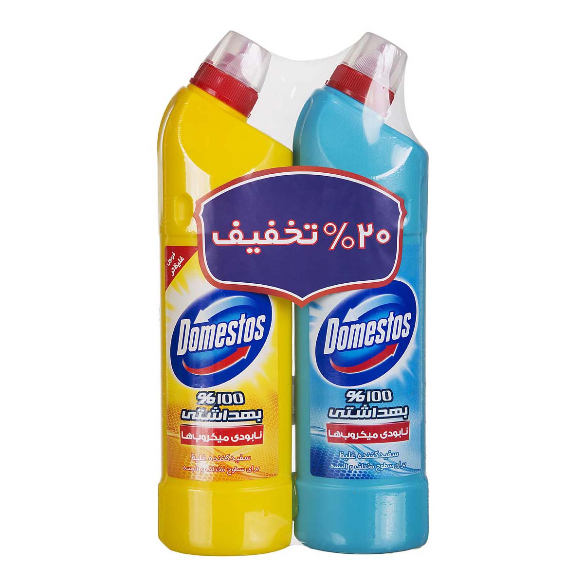 سفید کننده غلیظ 2 عددی 750 میلی لیتری دامستوس