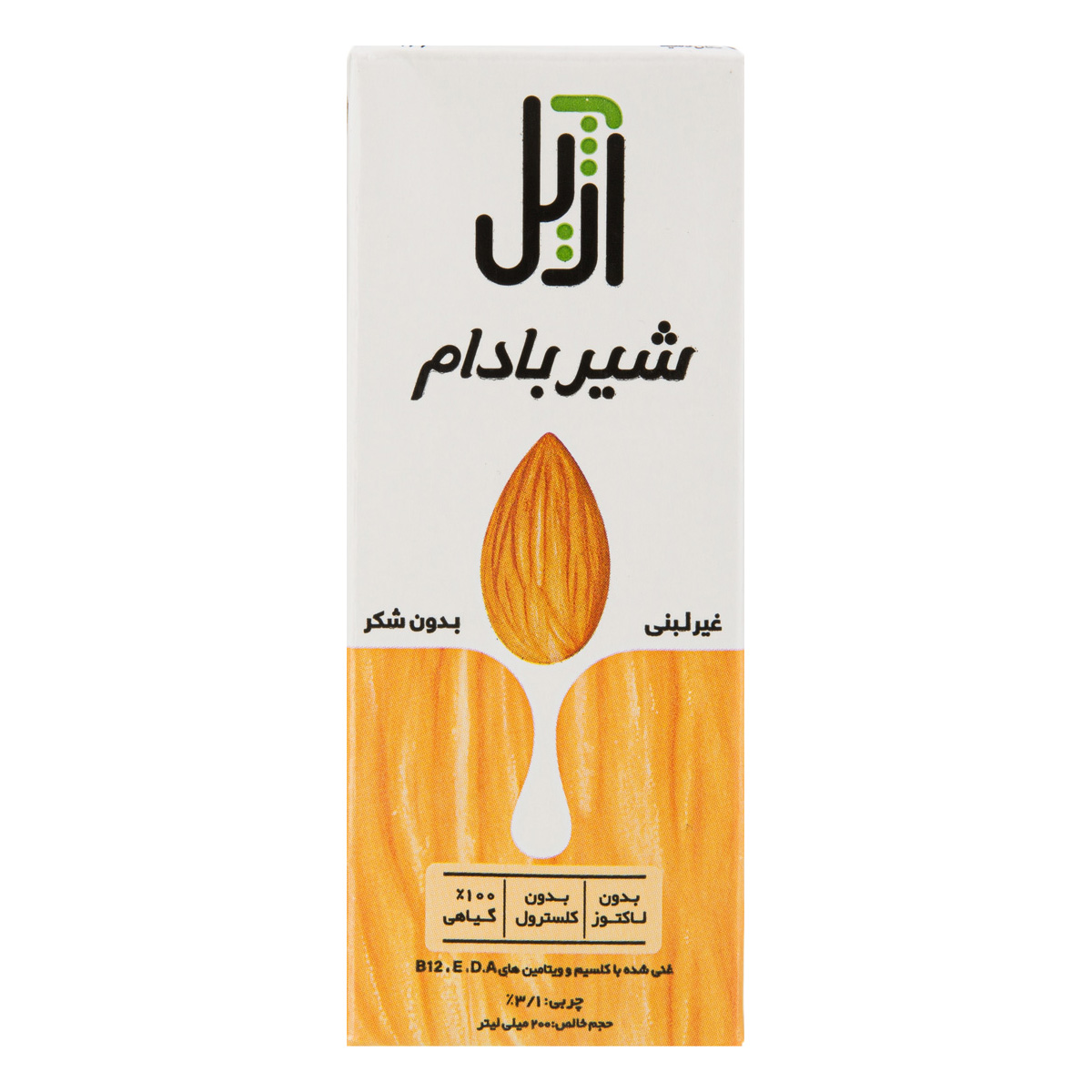 شیر بادام غیر لبنی بدون شکر آژیل 200 میلی لیتری کاله