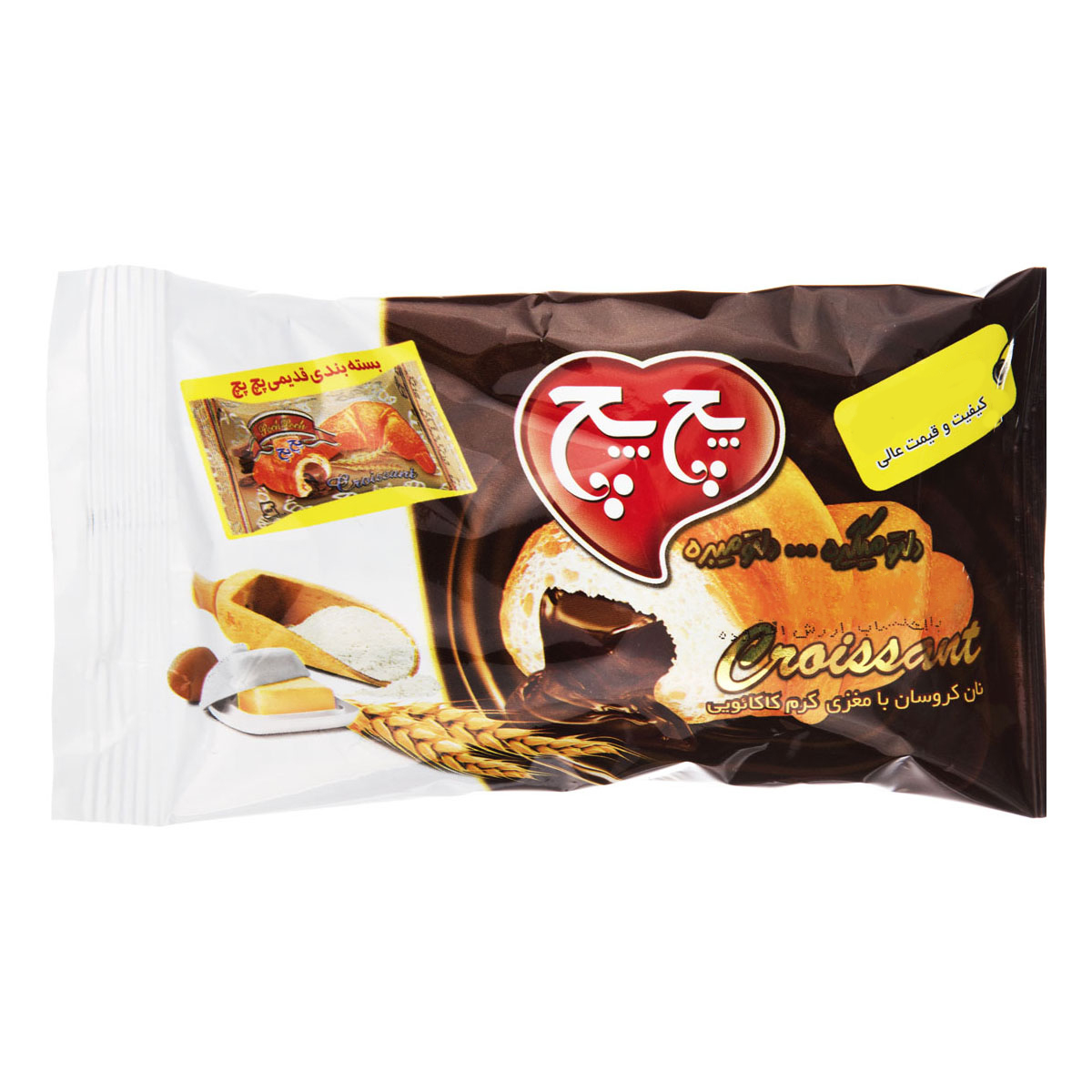 شیرینی کرواسان با مغز کرم کاکائویی 30 گرمی پچ پچ